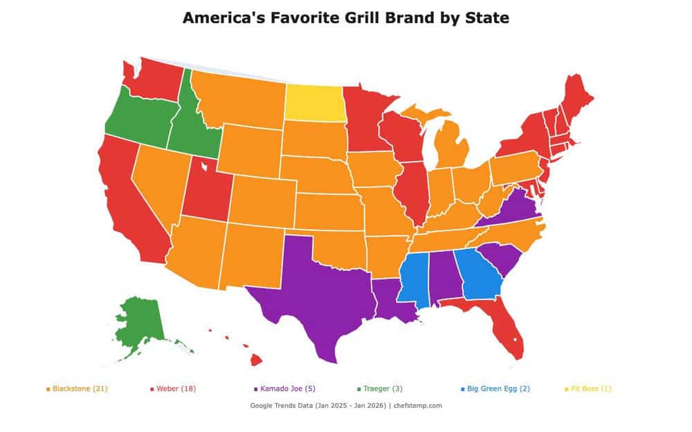 50 States Favorite Grill Brand